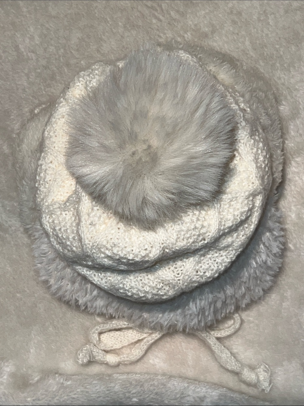 NWOT 🧣 VEGAN 3-in-1 CREAM BEIGE OFF-WHITE KNIT BEANIE/SCARF/FACE MASK COMBO HAT - Picture 9 of 13